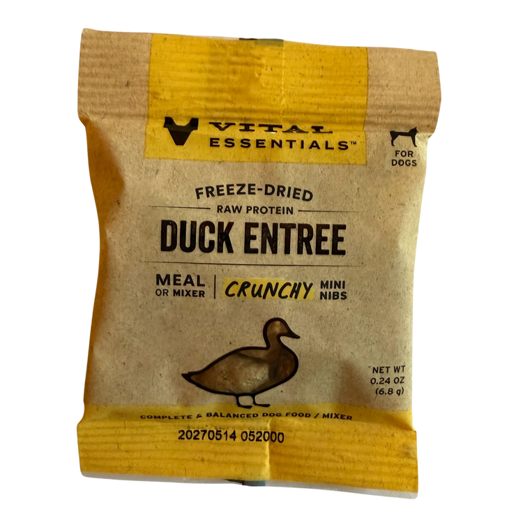 Vital Essentials Freeze Dried Duck Mini Nibs (Sample)