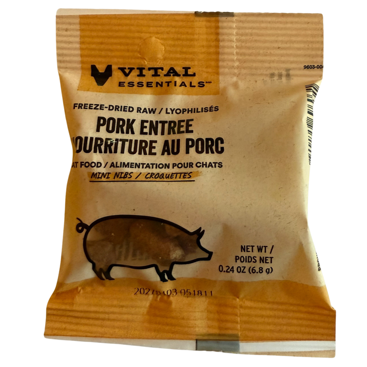 Vital Essentials Cat Freeze Dried Pork Mini Nibs (Sample)