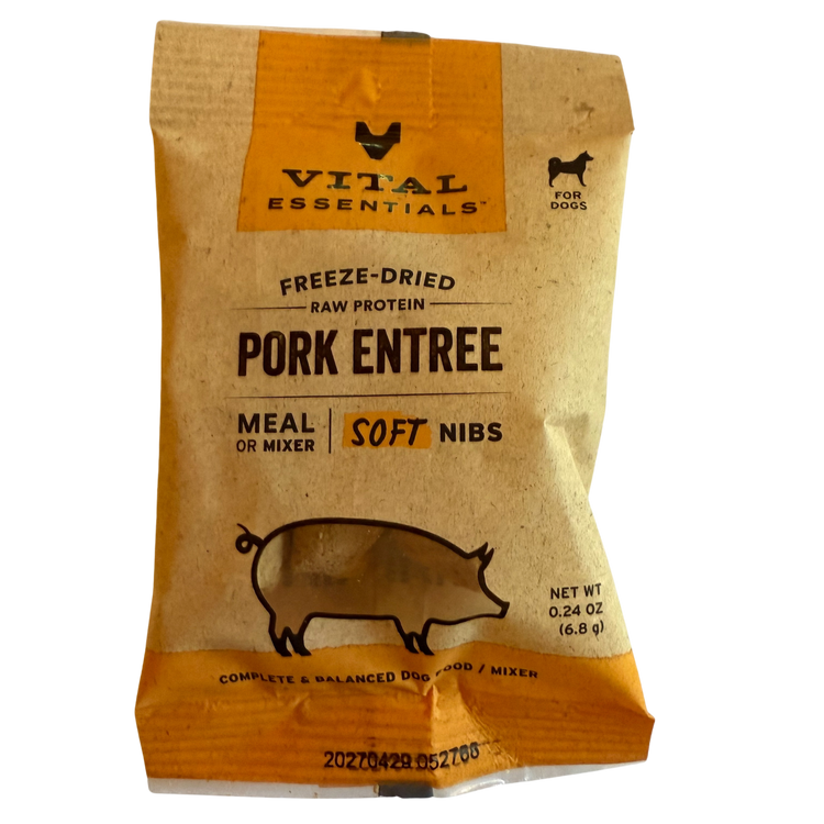 Vital Essentials Freeze Dried Pork Soft Nibs (Sample)