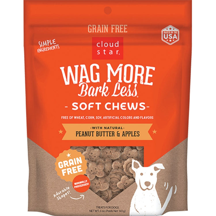 CLOUD Wag More Chewy Grain Free Peanut Butter Apple