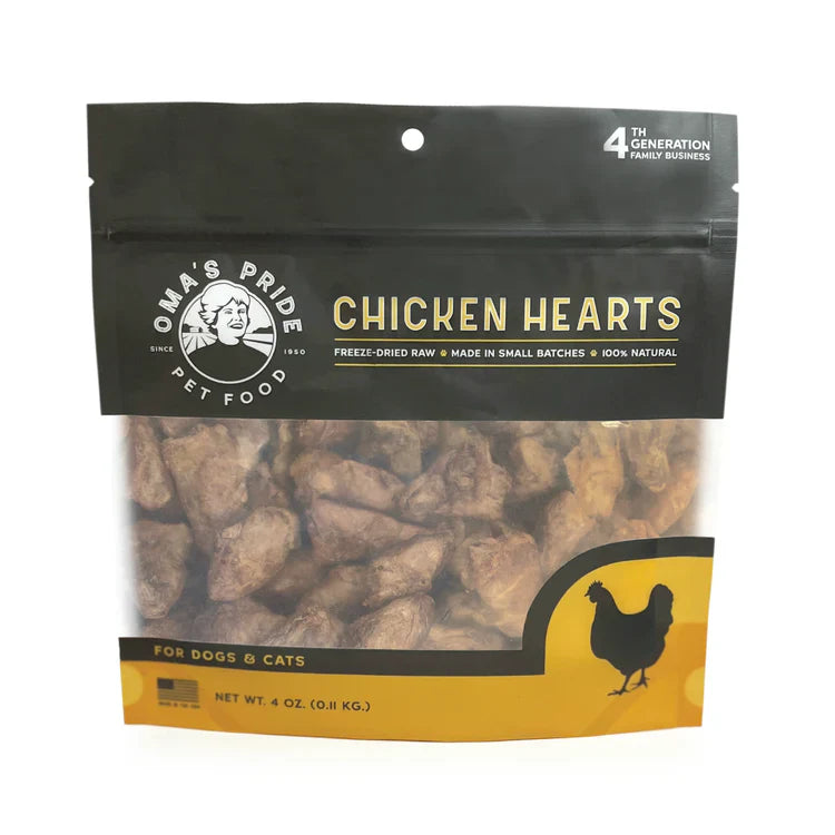 OMA Freeze Dried Chicken Hearts