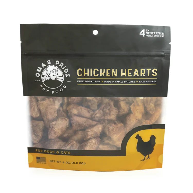 OMA Freeze Dried Chicken Hearts