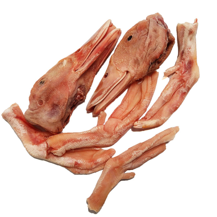SAV Frozen Duck Head & Feet