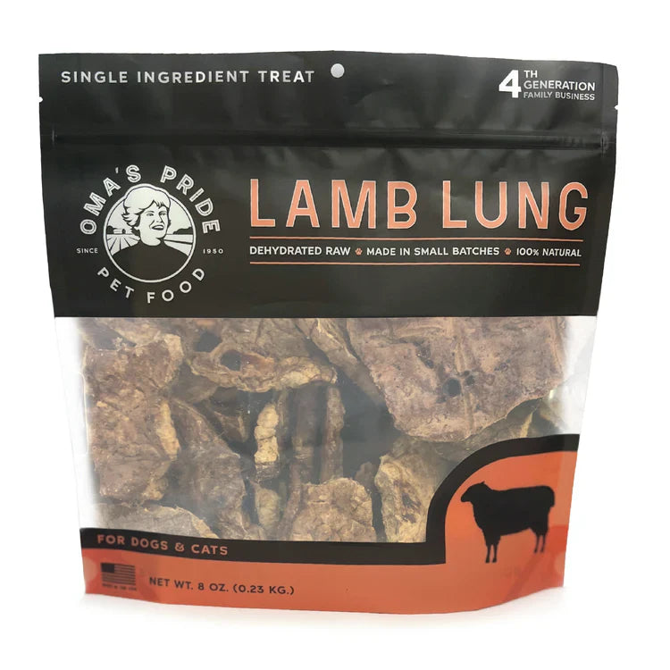 OMA Dehydrated Lamb Lung (Preorder October Delivery)