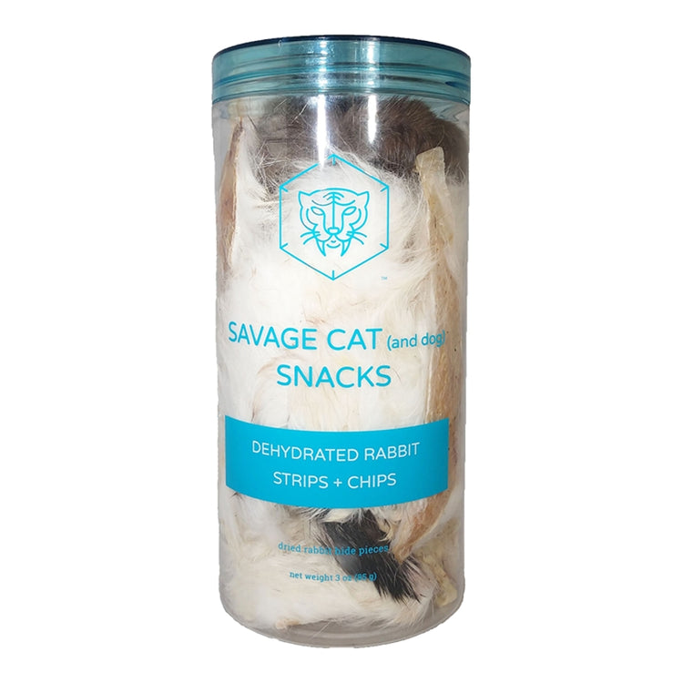 SAV Dehydrated Rabbit Strips 3oz