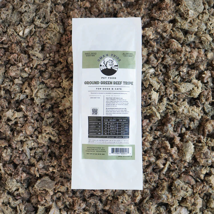 OMA Ground Green Beef Tripe (PRE ORDER JULY DELIVERY)
