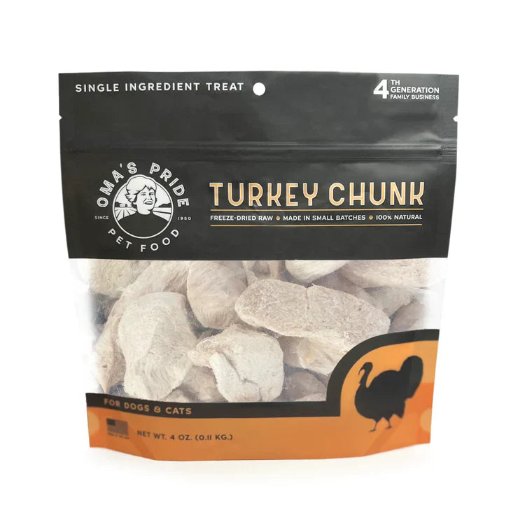 OMA Freeze Dried Turkey Chunks (Preorder October Delivery)