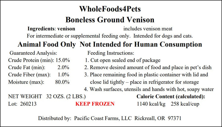 WFP Ground Venison